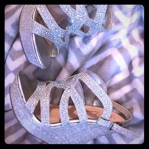 Stunning Lauren Lorraine sparklingly wedges